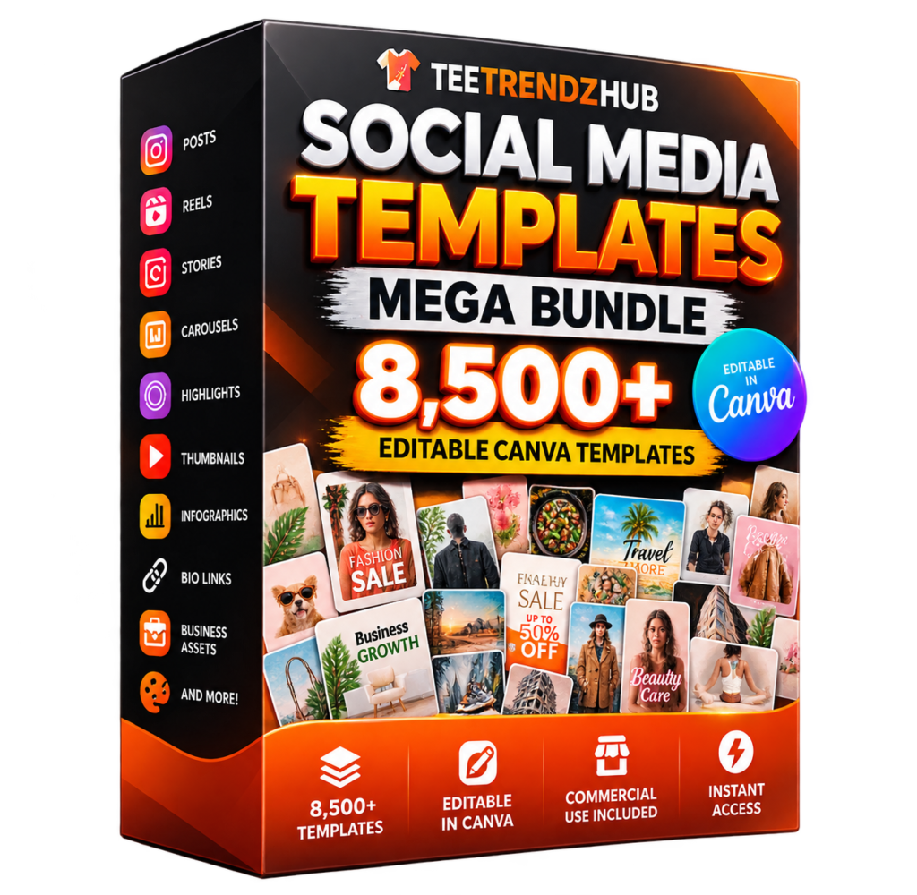 Social Media Templates Mega Bundle – 8,500+ Editable Canva Templates