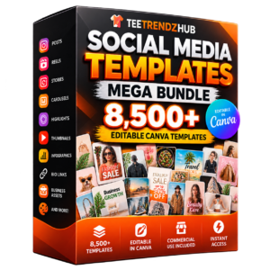Social Media Templates Mega Bundle – 8,500+ Editable Canva Templates