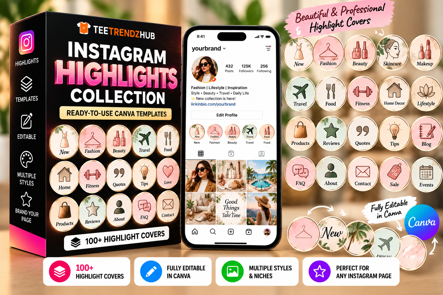 Instagram Highlights templates