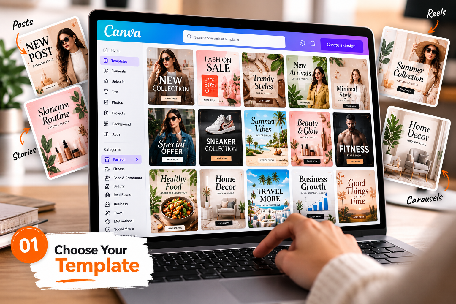 Choose your social media template