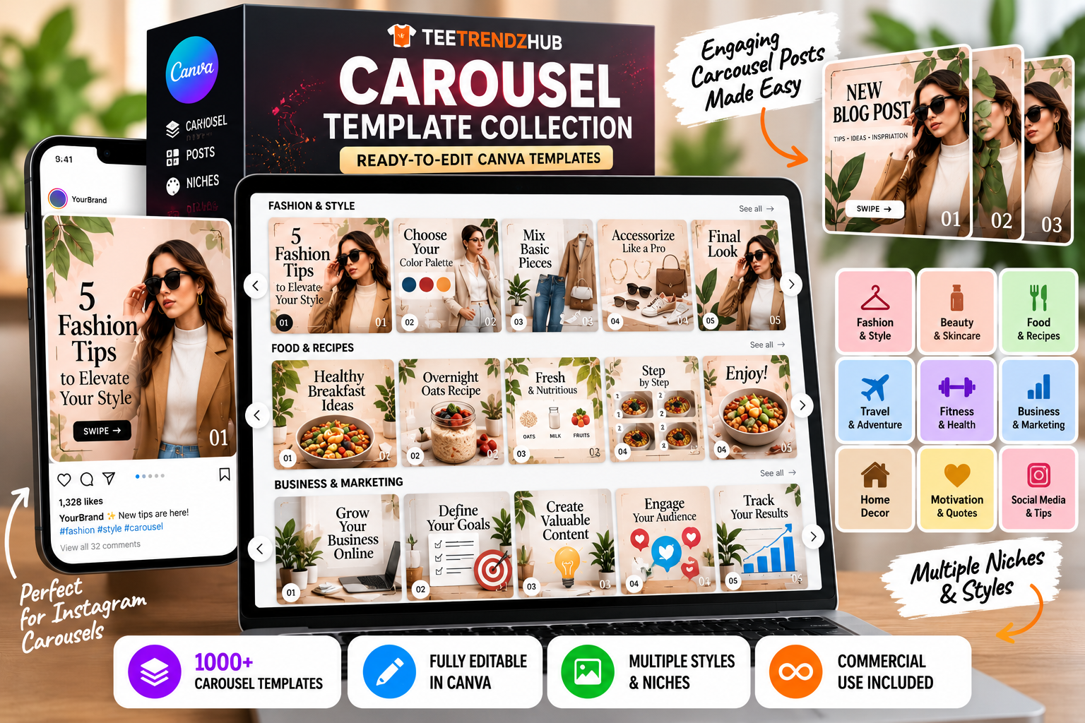 Instagram carousel templates